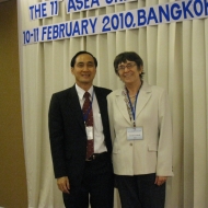 Ministro dell'Educazione della Thailandia con Carla Locatelli, Asea Uninet, Bangkok, 11.2.2010